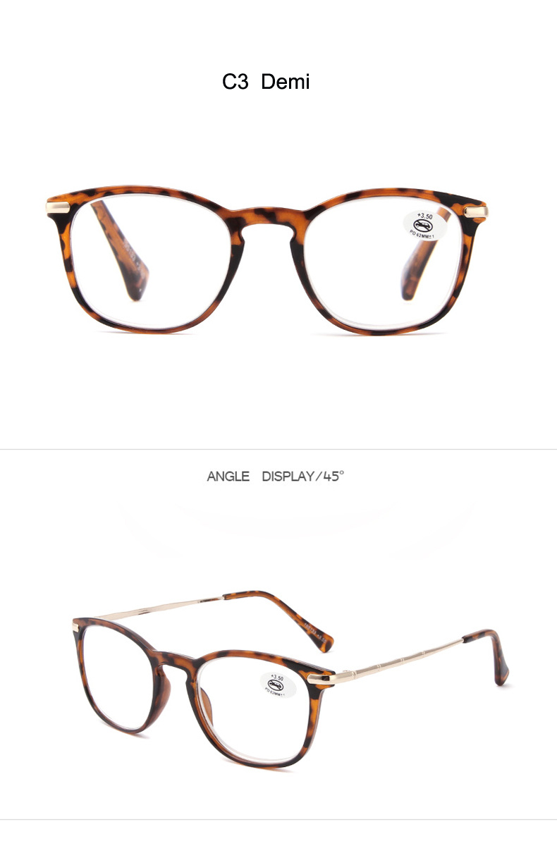 2021 Classical Ready Stock Unisex High Quality Presbyopic Glasses Reading Glasses Reader Eyeglasses with Aspheric Power Lens