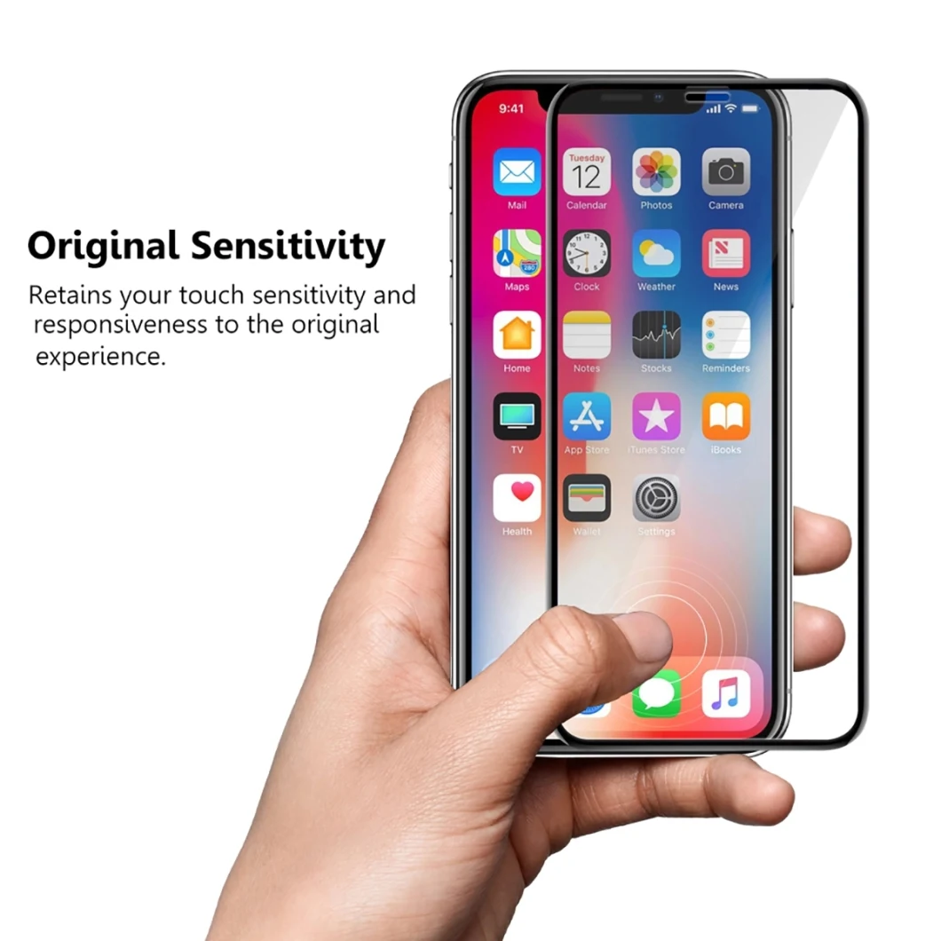 New! Hot Sold 9h 3D Curved Gorilla Glass Tempered Glass for iPhone X / 8 / 8 Plus with OEM Service