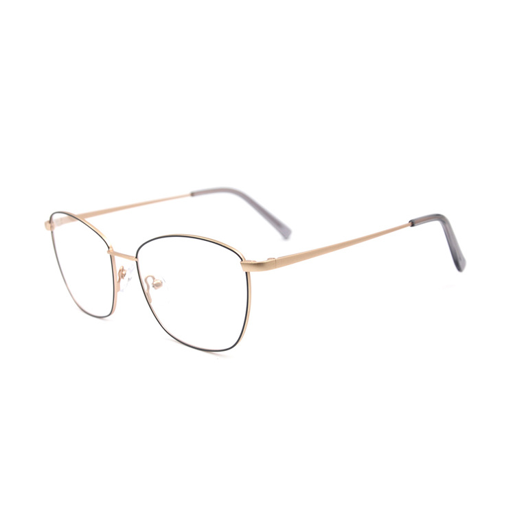 Higo Latest Fresh Fashions Eyeglasses Custom Made Metal Big Frame Eyeglass Frames