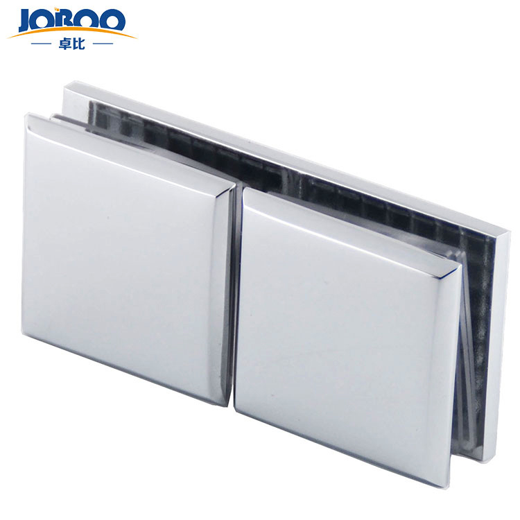 In-Line Square Glass Clip with Bevelled Edge