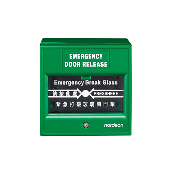 Green Yellow Red White Break Glass Fire Emergency Break Glass Door Release