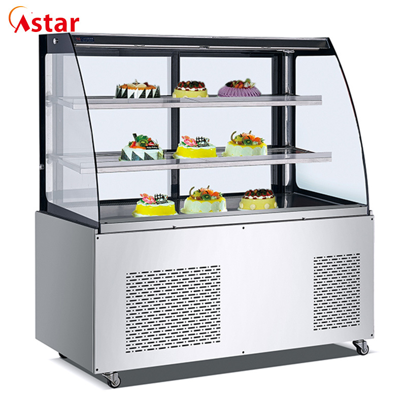 Air Cooling Spray Display Cabinet Without Front Window