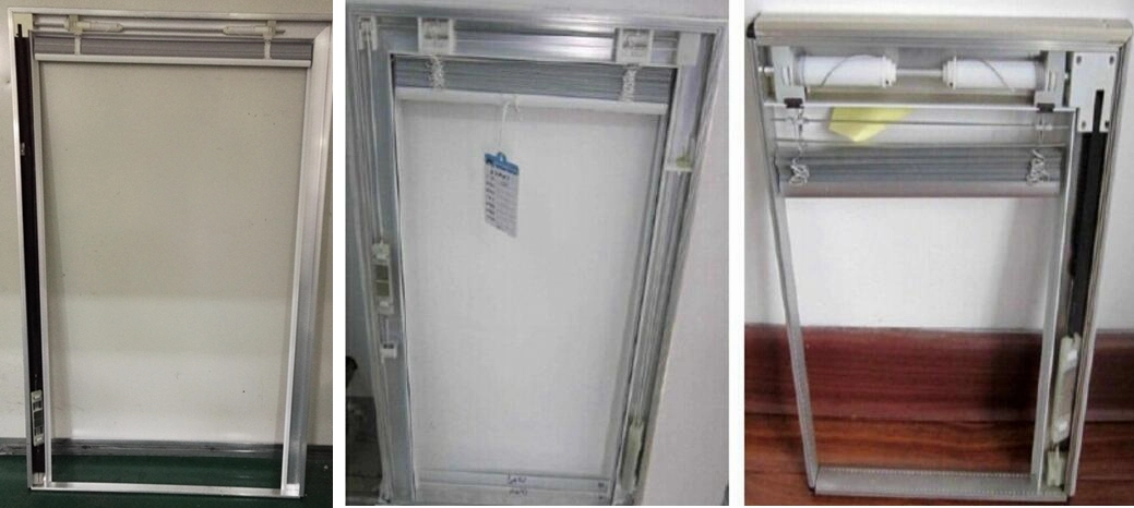 Magnetic Conrol Shutter System Frame Without Glass Panels