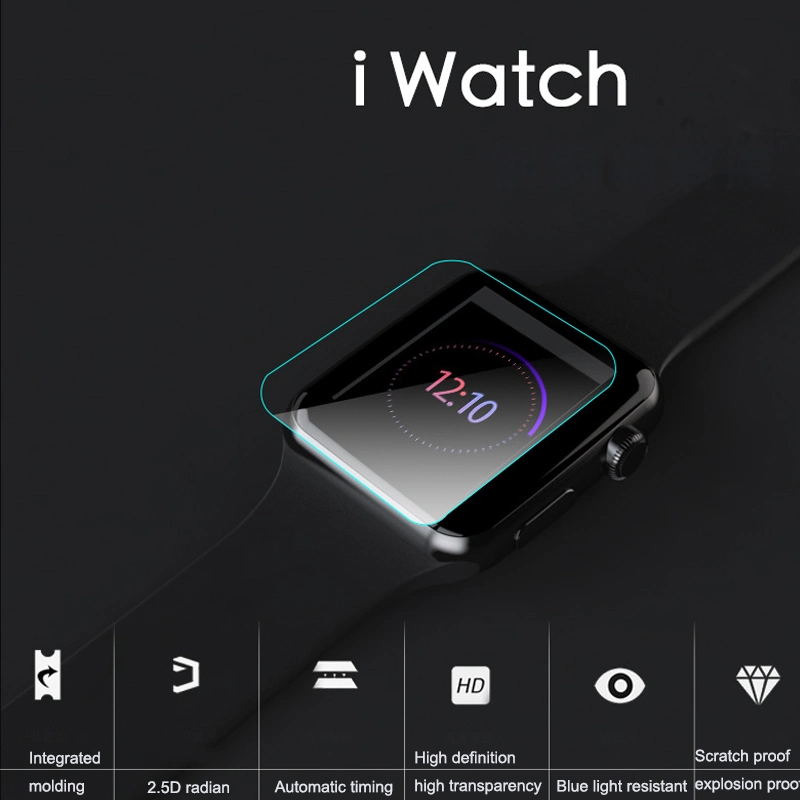 High Quality Anti-Fingerprint Anti-Explosion Iwatch Screen Protector