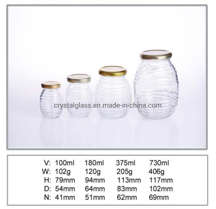 125ml Clear Glass Mason Jar Glass Jam Jar Glass Caviar Jar with Leakproof Cap