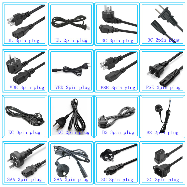 Whole Sale AC Power Cord with European VDE Certification