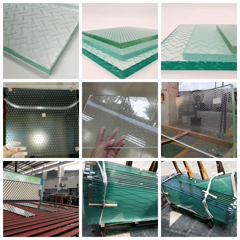 Tempered Laminated Glass Flooring, 6+6+6mm Floor Glass Manufacture in China