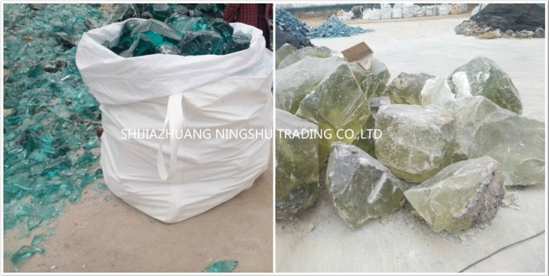 Tempered Crystal Glass Rocks Colored Glass Chunk for Counter Top Coating