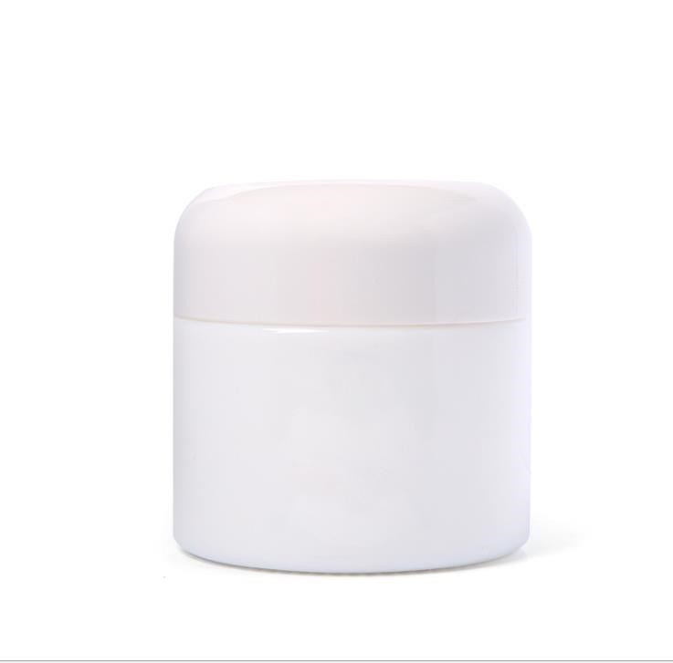 China Clear Round White Cosmetic Cream 20g 50g Glass Face Cream Bottle Jar