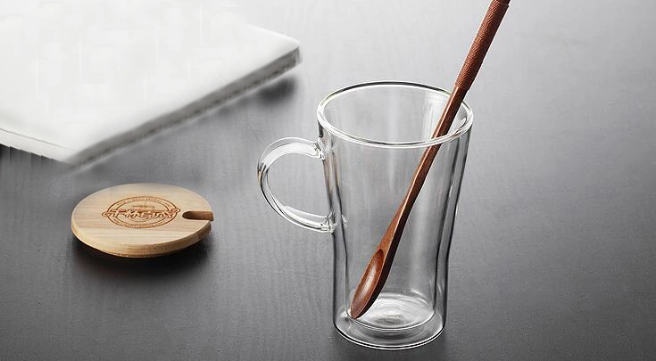 10oz Borosilicate Glass Water Drinking Glass Cup Double Wall Glass Coffee Cup