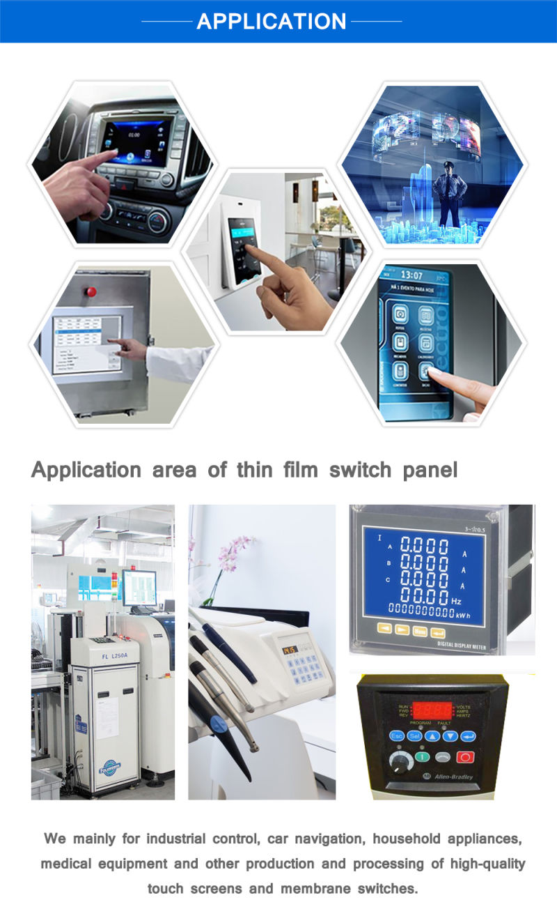 Small Size Silk Screen Printing DIY Membrane Switch with FPC