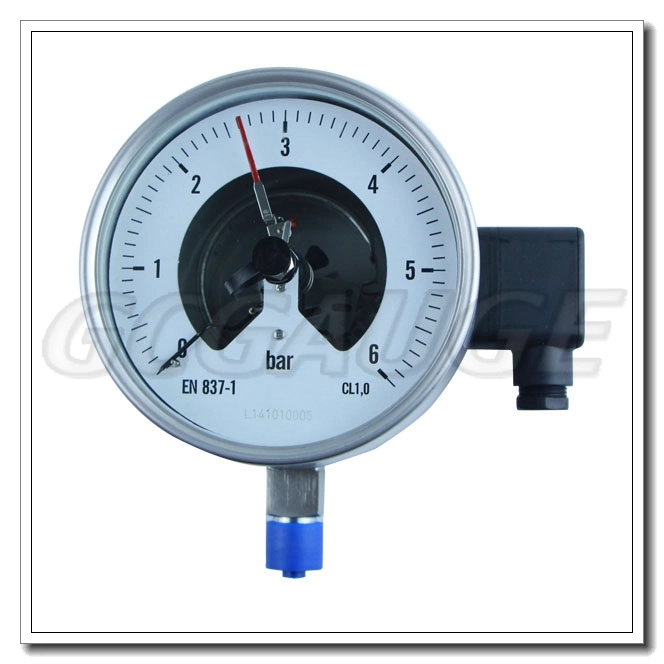 High Quality 4inch Ss Explosion Proof Electrical Contact Pressure Gauge