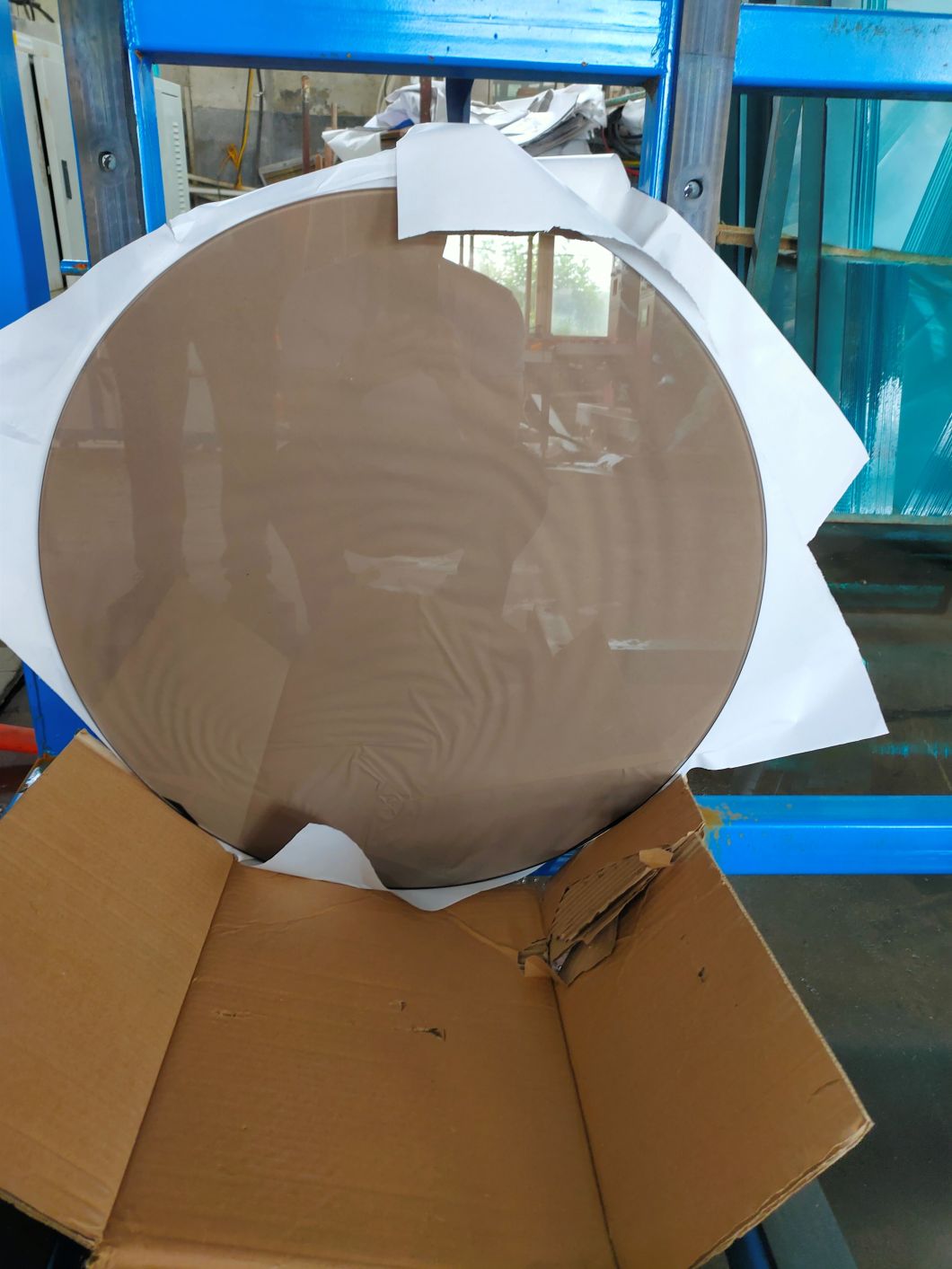 3mm 4mm 5mm Clear/ Bronze Tinted Round Tempered Glass