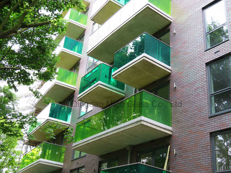 F-Green Tinted Tempered Laminated Building Glass