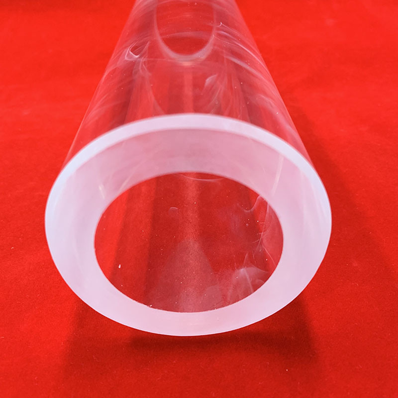 Chamfered Transparent Quartz Tube