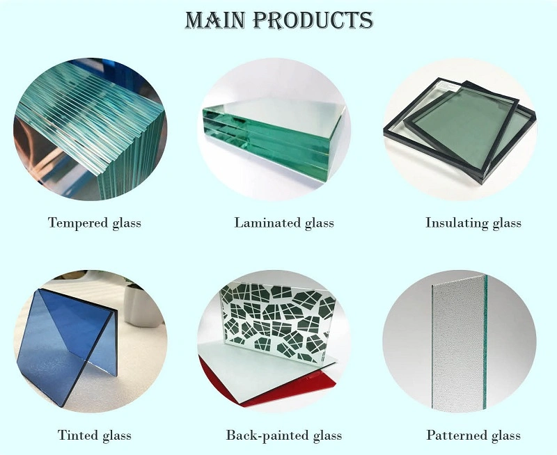 3mm-19mm Decorative Glass Clear / Colored Safety Laminated Glass with Ce & ISO Certificate