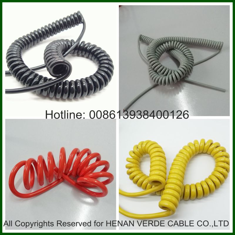 Flexible Coiled Wire Spiral Cable Spring Cables Electric Cable