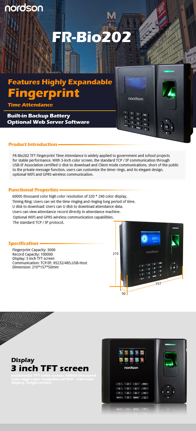 Waterproof Fingerprint Access Control