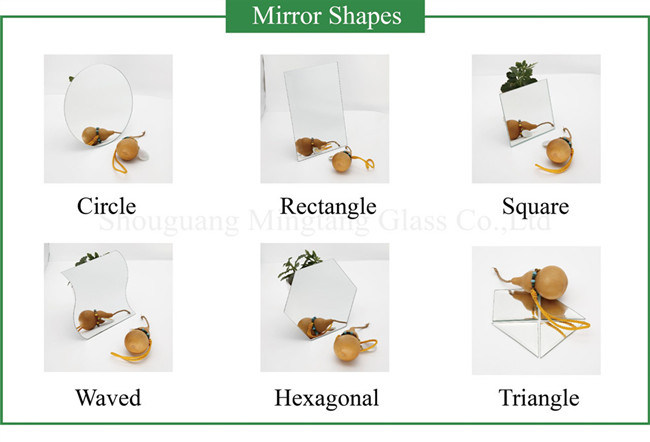 Factory Low Price 2mm Mirror with C-Edge Round Edge Beveled Edge