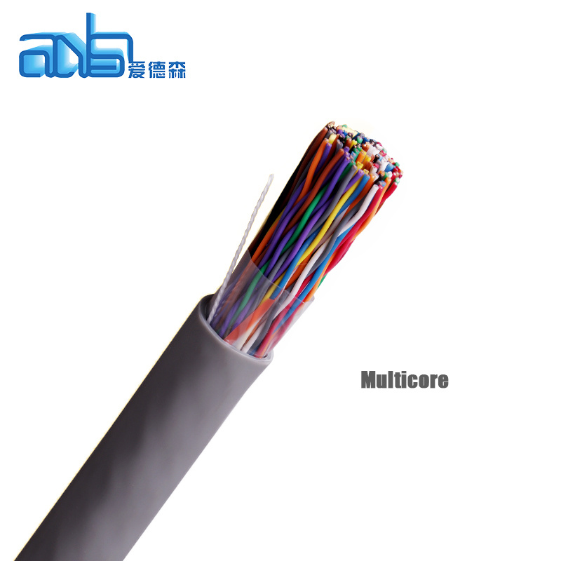 Flat 28AWG 2core 4core 6core 8core 10core 28AWG OFC Flat Telephone Cable
