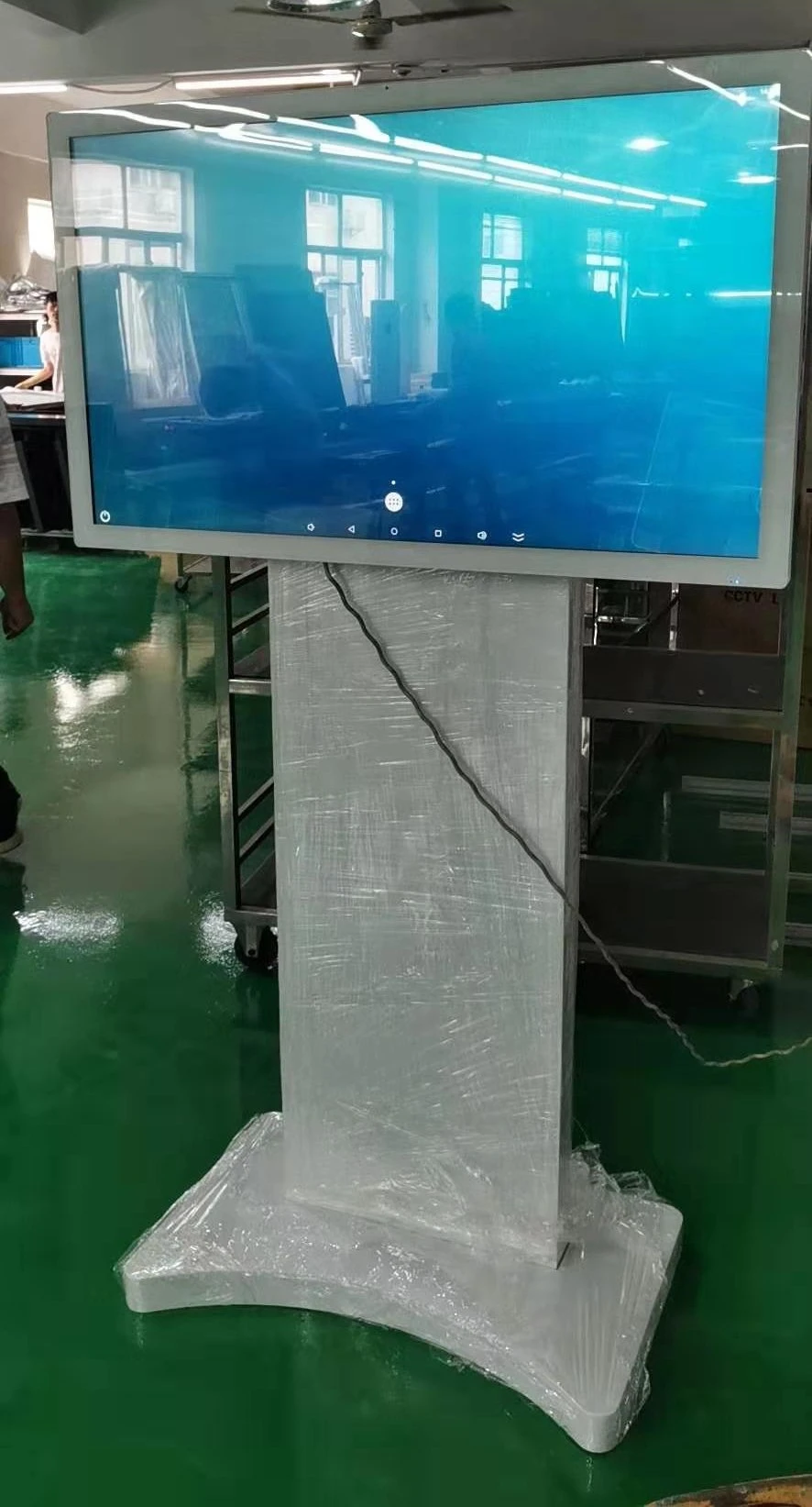 32inch Wall Mount Touch Digital Signage, Glass + Glass Capacitive Touch Monitor