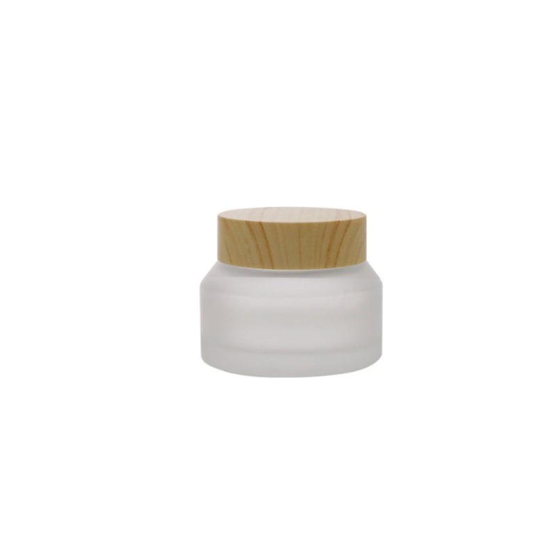 Cosmetic Packaging 20ml Colorful Round Glass Cream Jar with Screw Plastic Top