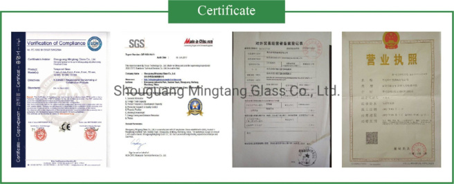 Competitive Price 3mm Clear Frameless Tempered Glass with Ce Certificate