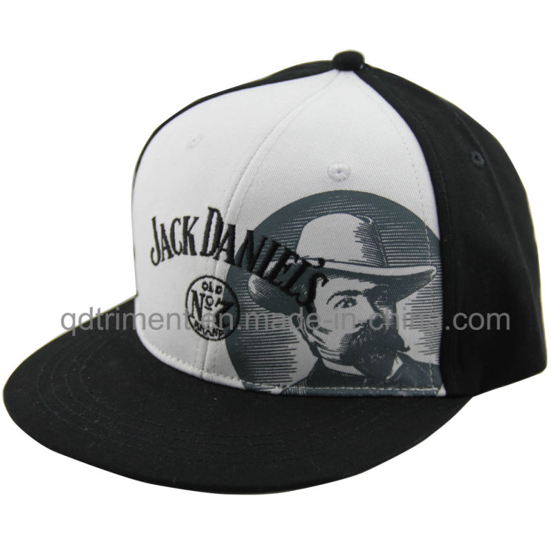 Custom Screen Print Flat Bill Snapback Camper Cap (TMFL9214)