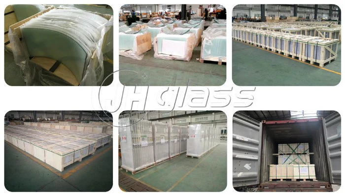 Jinghu China Factory Clear Tempered Glass Toughened Glass for Construction Door Window Glass