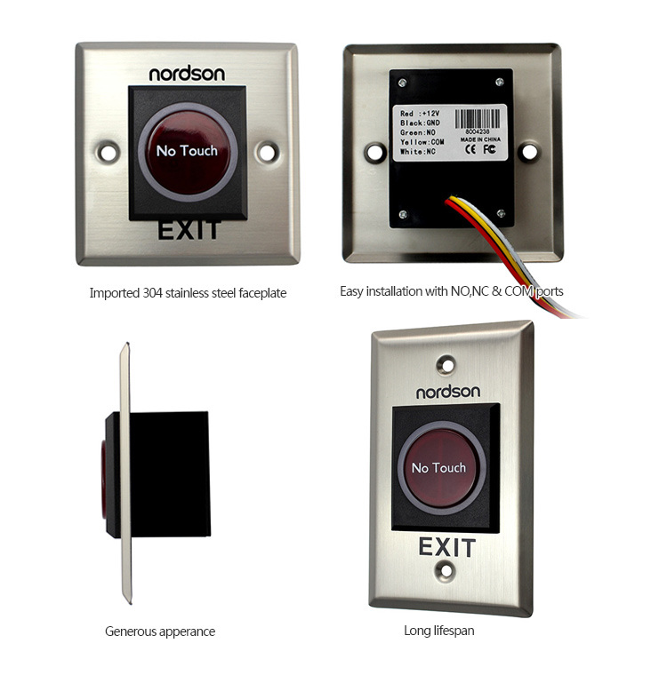 Non-Touch Infrared Sensor Switch Door Exit Button