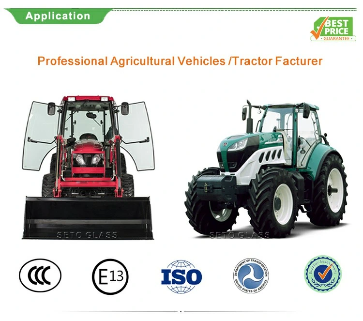 High Quality Tractor Front Glass/Tractor Tempered Glass