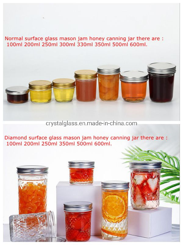 125ml Clear Glass Mason Jar Glass Jam Jar Glass Caviar Jar with Leakproof Cap