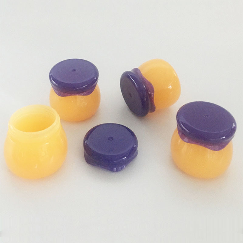 PP Plastic Honey Lip Film Bottle Mushroom Head Cream Travel Sample 10g Lip Frozen Jar