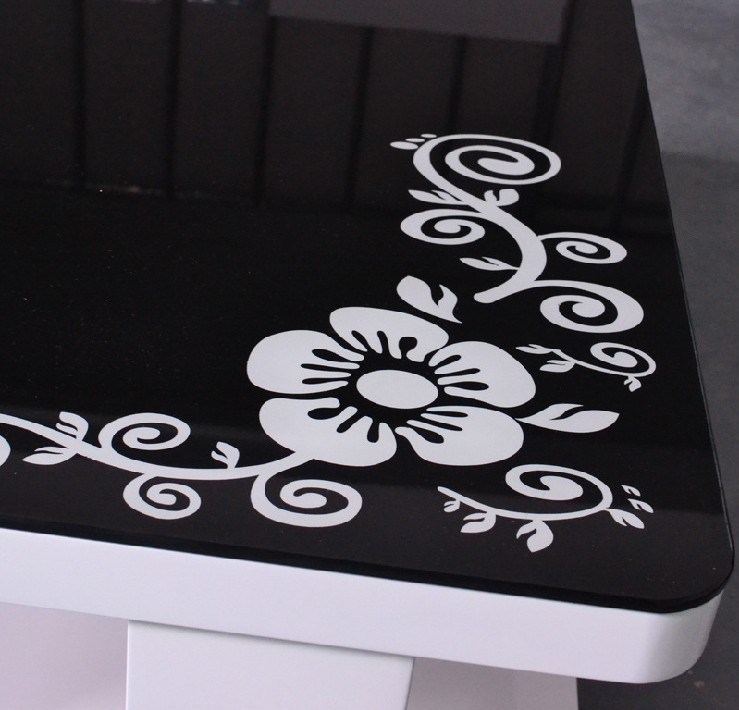 Tempered Silk-Screen Printing Decorative Glass for Furniture Use