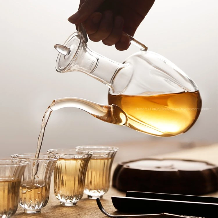 Borosilicate Glass Tea Pot for Tea Leaf, Hot Sale Glass Teapot with Glass Lid
