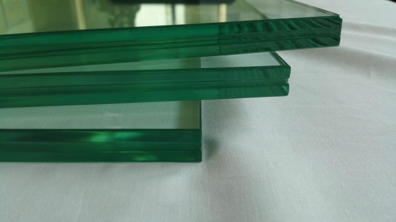 6.38 mm Flat or Curved Toughened Laminated Glass for Glass Railings /Fences Building Curtain Wall