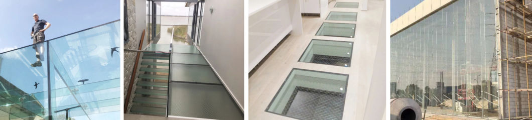 Anti Slip High Quality Safety Flooring Glass/Laminated Glass with PVB Film