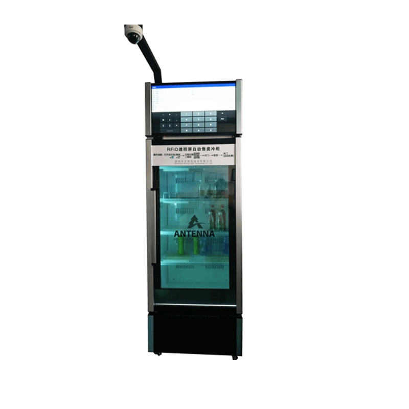 Commercial Transparent LCD 49inch Display Glass Door Fridge with Advertising