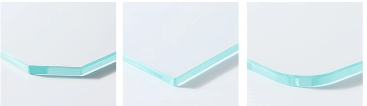 Custom Clear or Ultra Clear Tempered Glass Table Tops with Polished Edge