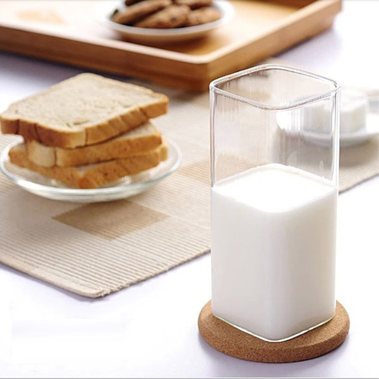 Heat Resistant Borosilicate Glass Milk Cup Glass Juice Cup Double Wall Glass Cup Glass Mug