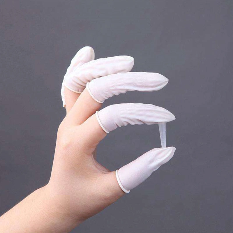 ESD Silicone Finger Cots Anti-Static Latex Finger Cot Industrial Labor Insurance Disposable Finger Cot Dust-Free and Powder-Free Rubber Finger Cot
