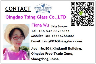 Ultra Clear Tempered Glass Toughened Glass with Silk-Screen Printing