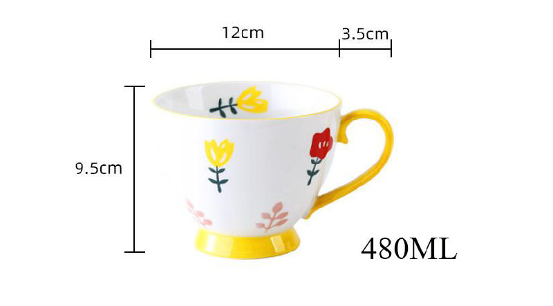 Ceramic Coffee Mug Ceramic Breakfast Cup Ceramic Breakfast Coffee Cup Cute Ceramic Milk Cup