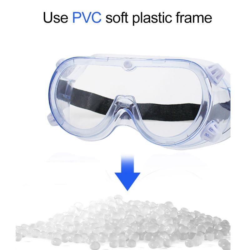 Safety Goggles Glasses Transparent Dust-Proof Glasses Laboratory Dental Glasses Splash Eye Protection Anti-Wind Glasses