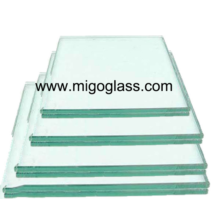 Clear Solar Glass, Low Iron Tempered Glass Clear Float Glass