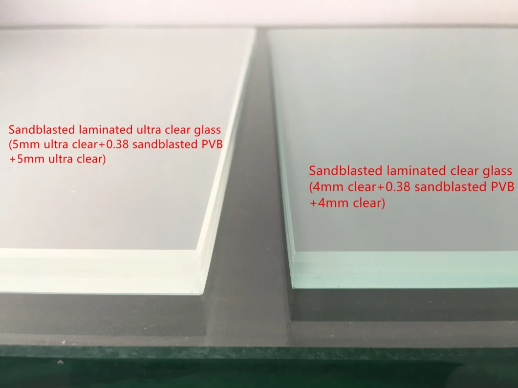 Sandblasted/ Colored Frosted/ Tinted Acid Etched /Clear Acid Etched/ Frost/Sandblasting Glass for Bathroom Glass/Office Glass/Building Glass/Furniture Glass