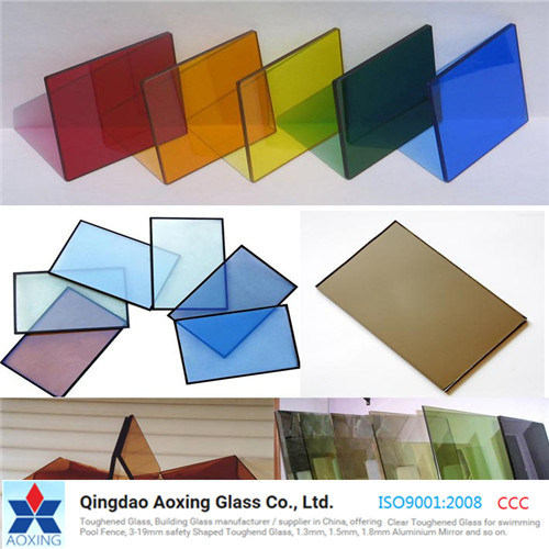 Color/Clear Float/Tempered/Toughened Reflective Glass with Certification