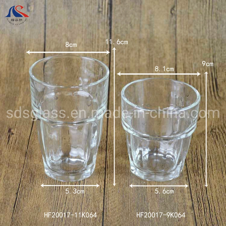300ml Bar Whiskey Cup Clear Glass Pub Water Glass Cup Stock Rock Glass Tumbler