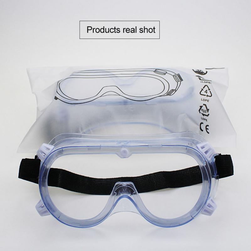 Safety Goggles Glasses Transparent Dust-Proof Glasses Laboratory Dental Glasses Splash Eye Protection Anti-Wind Glasses