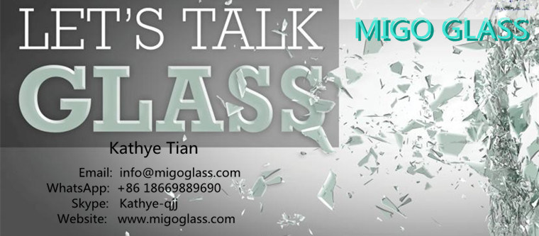 6mm+6mm Curved Toughened Laminated Glass for Glass Railings